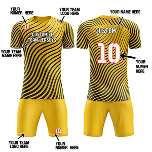 Nouveaux modèles de sublimation personnalisés multiples impression 100% polyester unisexe nom d'équipe personnalisé vêtements de sport ensemble d'uniformes de football pour l'équipe de club - Product Image 4
