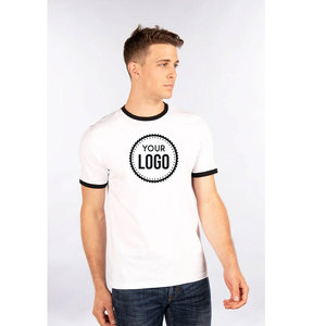 Bella + 3650ผ้าใบสำหรับทั้งชายและหญิงเสื้อยืดริงเกอร์สไตล์วินเทจเสื้อยืดผ้าฝ้าย100% ทนทานสำหรับนักกีฬาป้องกันการหดตัว200g ทรงหลวมฟิต - Product Image 1