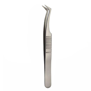 Pince à cils en acier inoxydable de toilettage de précision pour une pince à épiler de qualité salon de toilettage sans couture par des roches grises - Product Image 1