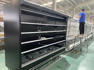 Réfrigérateur commercial de supermarché d'<span class=keywords><strong>occasion</strong></span> Rideau d'air à distance Réfrigérateur vertical Multidecks - Product Image 5