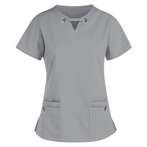 Uniformes Médicos Unisex de Spandex y Poliéster, Ropa de Trabajo Médica Transpirable y Elástica, Uniformes de Enfermería para Clínica - Product Image 3