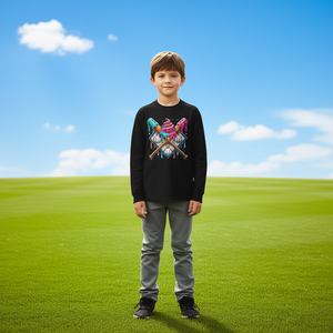 T-shirt à manches longues pour garçons, motif crème glacée, cadeau promotionnel pour enfants actifs - Product Image 3
