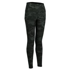 Custom Logo Winter Yoga <b>Leggings</b> Seamed Casual Side <b>Pocket</b> OEM Plain Gym Fitness Slimming Buttery Soft Breathable Anti-Bacterial - Product Image 3
