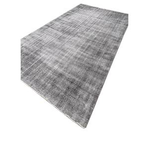 Alfombras de Lana Gris y Negra Vintage Anudadas a Mano Pae-107(Fr) para Sala de Estar, Alfombra de Peluche Hecha a Mano con Patrón Abstracto para Adolescentes - Product Image 2