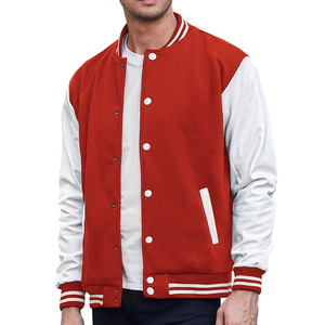 Hottest Models Men's Varsity <b>Leather</b> <b>Jacket</b> Custom Embroidery Chenille Patch <b>Jacket</b> for Men Custom Logo Men's Clothing - Product Image 1