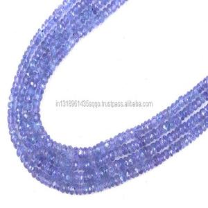 ลูกปัดพลอย tanzanite ธรรมชาติขนาด16นิ้วสำหรับทำเครื่องประดับ - Product Image 2
