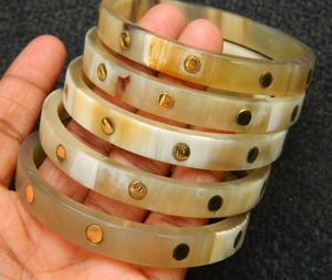 Brazalete de cuerno de búfalo natural, nuevo diseño, brazalete de moda, accesorios de joyería de la India, artesanía para joyería, artesanía de ágata de moda - Product Image 1