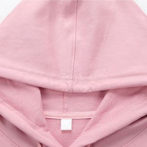 เสื้อฮู้ดผู้ชายผ้าคอตตอนผสมฝรั่งเศสโอเวอร์ไซส์ผ้าฟลีซหนาเปิดไหล่เรียบกำหนดเองได้ - Product Image 2