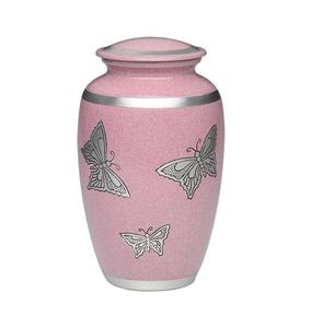 Urne funéraire en aluminium pour adultes avec pierre bleue finie à vendre Urne souvenir en métal de qualité durable pour les cendres - Product Image 3