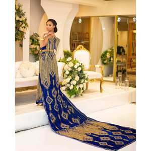 Colección de Novia de Lujo Royal Sapphire Somali Dirac, Silueta Ajustada - Product Image 1