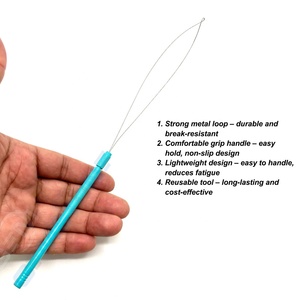 Hair <b>Extension</b> Tool for <b>Micro</b> Beads & Nano Rings Installation – Professional Pulling Loop Needle with Anti-Slip Grip - Product Image 2