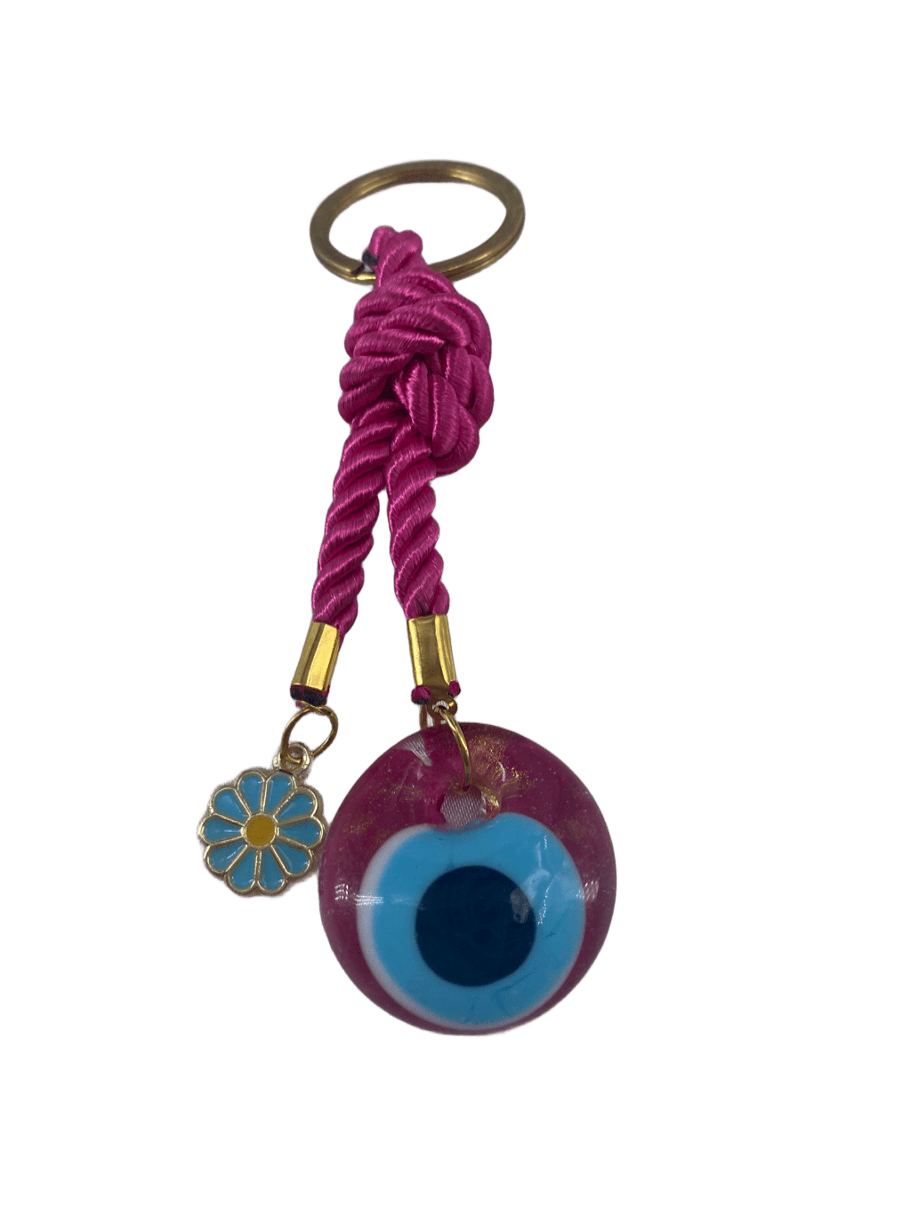 Evil Eye Keychain -  Fuchia