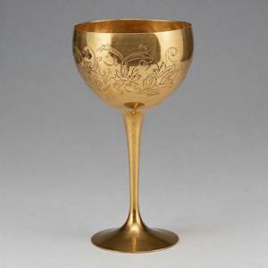 FaithFlute Sacré Calice Antique En Laiton Communion Verre À Vin Fabriqué À La Main Vintage Gobelet pour Église Et Cérémonies Spirituelles - Product Image 4