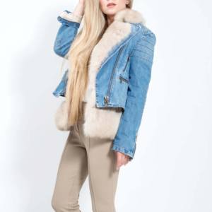 Automne et hiver nouveau manches bouffantes femme respirant Denim veste manteau Style décontracté femmes jean Denim veste dames vestes filles - Product Image 2