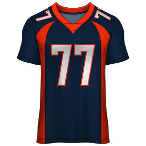 Maillot de football américain à manches courtes pour hommes de la meilleure qualité Maillot de football confortable imprimé respirant pour hommes - Product Image 5