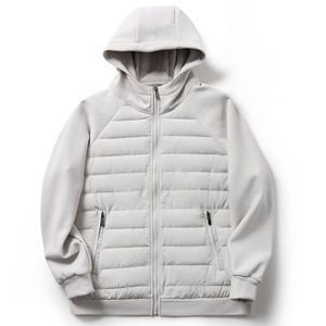 Chaqueta de golf deportiva ligera transpirable de LICRA de poliéster de alta calidad para hombre, chaqueta acolchada con cremallera completa, chaqueta híbrida cálida - Product Image 4