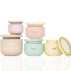 Sinh Thái Thân Thiện Với Rỗng Vòng Matte Container 8Oz 250Ml Nhựa Mỹ Phẩm Bơ Jar Với Vít Cap Cho Cơ Thể Chà - Product Image 2