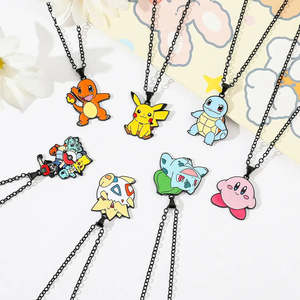 Collar con Colgante de Pokémon Chapado en Oro, Cadena de Eslabones Moderna con Ópalo, Acero Inoxidable y Aleación, Regalo con Número y Dibujo Animado - Product Image 4