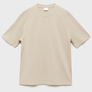 เสื้อยืดผ้าฝ้าย100% สำหรับผู้ชายเสื้อยืดไหล่ตกน้ำหนัก300กรัม - Product Image 4