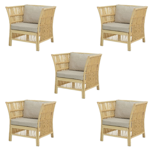 ALENA CHAIR Chaise de salle à manger en rotin avec coussin Nouveau conçu confortable d'Indonésie pour les meubles de salon - Product Image 1