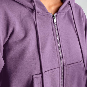 Sudadera Corta de Forro Polar Grueso y Ligero para Mujer, de Alta Calidad, para Invierno, sin Forro, Diseño Original, Ecológica - Product Image 4