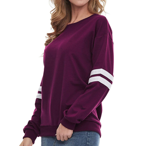Sudadera de Felpa Orgánica para Mujer, Sudaderas Personalizadas Extra Grandes de Algodón Puro, Sudadera de Cuello Redondo Natural para Mujer - Product Image 4