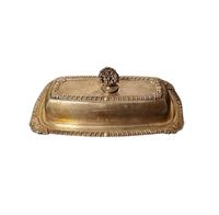 Plats et assiettes en métal de style vintage Plat à beurre en acier inoxydable Assiette à fromage Table à manger pour la cuisine