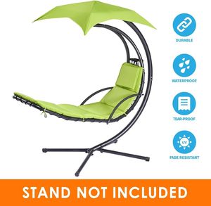 Coussin de remplacement et tissu pour parasol pour chaise longue suspendue d'extérieur, chaise hamac suspendue - Product Image 2