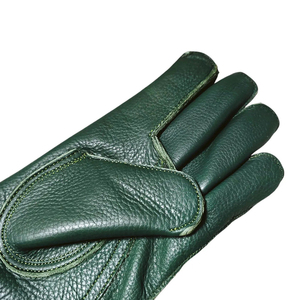 Guantes de cetrería de cuero genuino de doble capa de camuflaje bordado de águila impermeable caza ecológica - Product Image 2