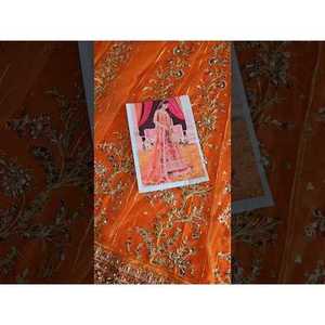 Angrakha de Seda Satén Kanwal Malik MINA con Adornos Hechos a Mano TC-1414 - Product Image 2