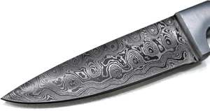 มีดเชฟเหล็กดามัสกัสแฮนด์เมดพร้อมปลอกหนังมีดทำอาหารแบบคมบริการ OEM คุณภาพระดับพรีเมียมงานตามสั่ง - Product Image 5