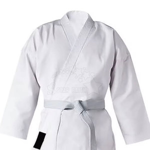 Vente en gros uniforme de karaté gi brodé personnalisé combinaison d'entraînement d'arts martiaux en coton mélangé avec logo à l'avant short de style judo - Product Image 4