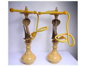 Farida Giant Exotic Snake Shisha Unique Metal Brass <b>Resin</b> Hookah Free Lacquer Mirror Technics Wholesale Type Pattern Hookah Hose - Product Image 2