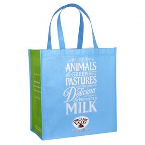 Bolsa de compras reutilizable promocional personalizada, grande, de tela RPET, con asas de polipropileno, bolsa de compras impresa personalizada - Product Image 5