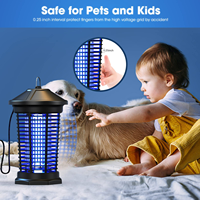 Outdoor Tuin Lantaarn Mug Doden Huisdier Controle Duurzaam Uva 18W 2000V Bug Zapper Lamp