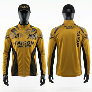 <b>Mens</b> Badminton Training Jacket 250 GSM Premium Poly Tricot Lime Yellow Contrast Panels Custom Heat Transfer Logo - Product Image 5