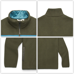 Veste pour hommes grande taille en polaire douce personnalisée avec fermeture à glissière complète Veste d'hiver confortable et décontractée pour hommes - Product Image 4