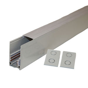 Système d'éclairage sur rail magnétique blanc moderne de 1 m, 48 V, à montage en surface, pour accessoires LED, corps en aluminium, pour usage professionnel et domestique - Product Image 3
