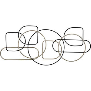 Arte Mural Metálico Moderno en Oro, Plata y Bronce, Diseño de Anillo Espiral Calado Hecho a Mano para Decoración de Sala de Estar, en Oferta - Product Image 2