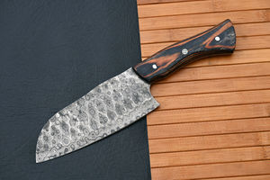 Juego de Cuchillos de Chef OEM al por Mayor, Cuchilla de Acero de Damasco Hecha a Mano de Alta Calidad, Borde Dentado, Cuchilla de Cambio Rápido, Industrial - Product Image 3