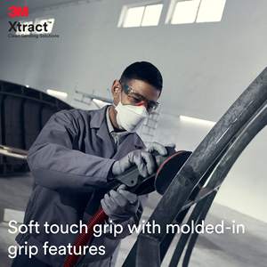 Ponceuse orbitale aléatoire pneumatique Xtract de 5 pouces, ergonomique et légère, orbite de 5/16, aspiration autogénérée, moteur 209W pour professionnels - Product Image 2