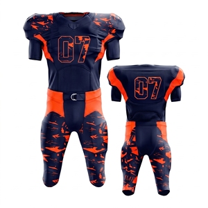 Uniforme de Fútbol Americano, Conjunto de Jersey Transpirable de Poliéster para Jugadores Adultos, Ropa Deportiva Personalizada OEM para Equipos - Product Image 2