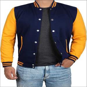Unisex Premium Quality Wool Leather Varsity Jacket Custom Factory <b>Directly</b> Baseball Letterman Style Vintage Winter Solid - Product Image 2