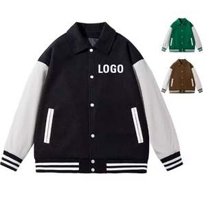 Chaqueta universitaria bordada personalizada para hombres, chaquetas informales de primavera y otoño de béisbol a la venta para invierno - Product Image 5