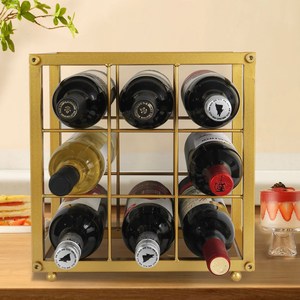 Silver wine bottle storage rack holder for <b>kitchen</b> home decoration dining <b>table</b> champagne wine display rack holder bar wholesale - Product Image 6
