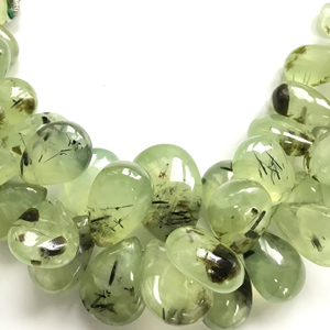 Cuentas de Prehnita Natural en Forma de Pera, Piedra Preciosa Natural para la Elaboración de Joyería Fina - Product Image 1