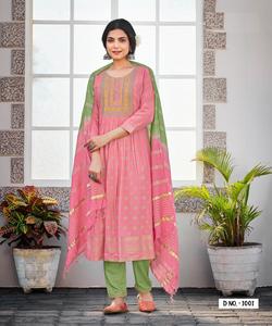 เรยอนดูฮัตตาหนัก14กก. ลายสีทองเสื้อผ้าสไตล์อินเดียและปากีสถาน - Product Image 3