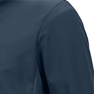Veste coupe-vent unisexe légère en nylon enduit de haute qualité, imperméable et respirante avec capuche et logo frontal – Vente en gros - Product Image 4