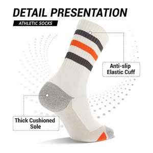 Chaussettes de baseball tendance de haute qualité, logo personnalisé, tricotées en spandex/polyester, respirantes, antidérapantes, séchage rapide, couleurs personnalisées - Product Image 5