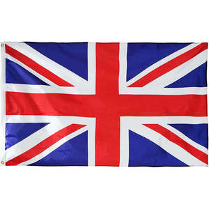 Pack of 2 United Kingdom UK <b>Flag</b> 3x5 Ft, Union Jack British <b>Flags</b> with 2 Brass Grommets and Canvas Header, Vivid Color England - Product Image 6